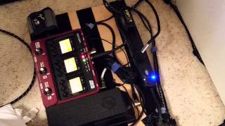 Video thumbnail for Zoom B3 Tuner bypass demonstration. by Wildersport