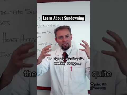 Doctor describes sundowning and how it relates to delirium.