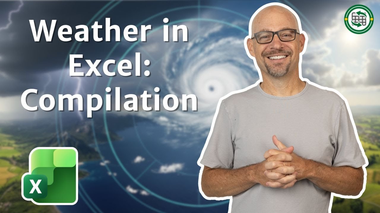 Excel Weather Dashboard Complete – From City Names to Forecast Charts (Parts 1-3)