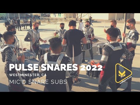 Mic'd Snare Subs - Pulse Percussion 2022 - Preview Show - #MVInTheLot
