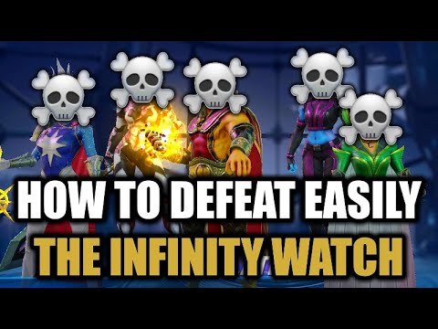 HOW TO DEFEAT THE INFINITY WATCH EASILY | STEP BY STEP GUIDE | MARVEL STRIKE FORCE | MSF