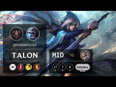 Talon Mid vs Corki - KR Grandmaster Patch 9.14