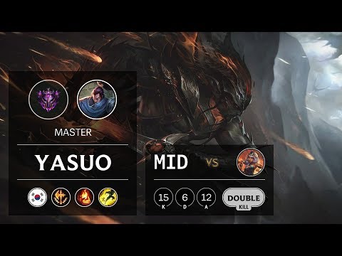 Yasuo Mid vs Qiyana - KR Master Patch 10.2