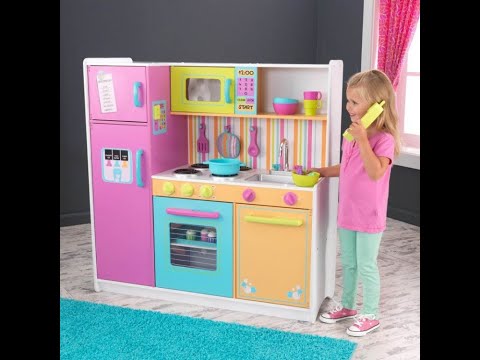 Grande cuisine enfant deluxe couleurs vives Kidkraft 53100