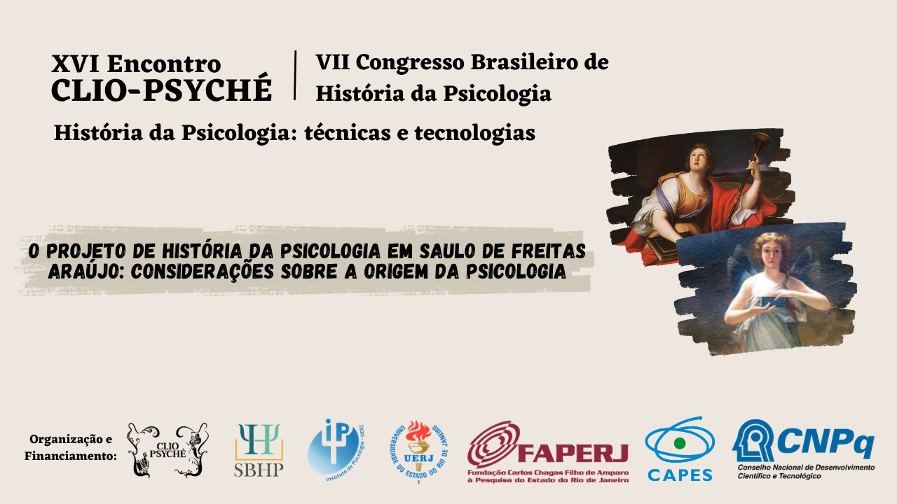 XVI Encontro Clio-Psyché: Conferência 1
