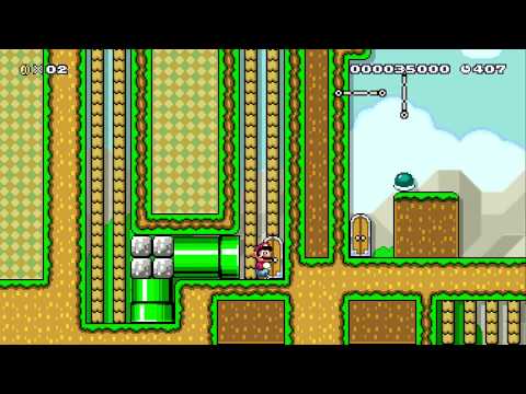 SMW Challenges W 2-1 (Wiggler) by kdawg - SUPER MARIO MAKER - NO COMMENTARY 1ax