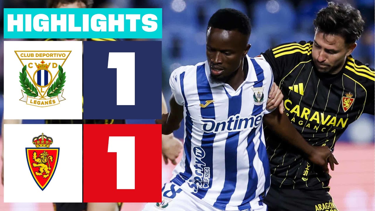 Leganés vs Real Zaragoza Highlights