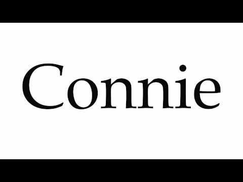 How to Pronounce Connie
