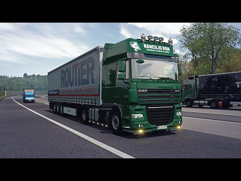 ETS2 1.39 - Euro Truck Simulator 2 - DAF XF 105  - Promods 2.51 - Praga to Salzburg