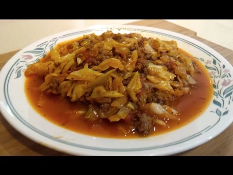 How to make a tasty Low Carb Ground Beef and Chopped...