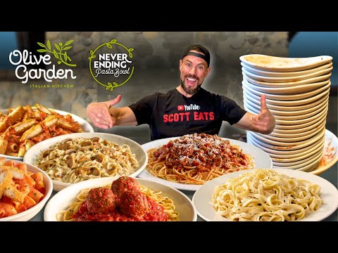 I Ate the Most Pasta Ever Eaten at Olive Garden... It Was INSANE!