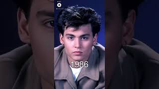 JOHNNY DEPP EVOLUTION ( 1984 - 1990 ) #shorts