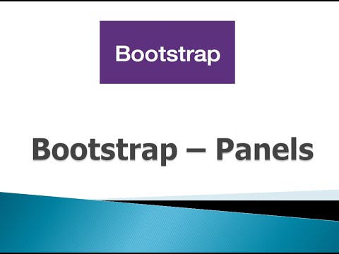 Bootstrap 3 Tutorials - #27 Panels