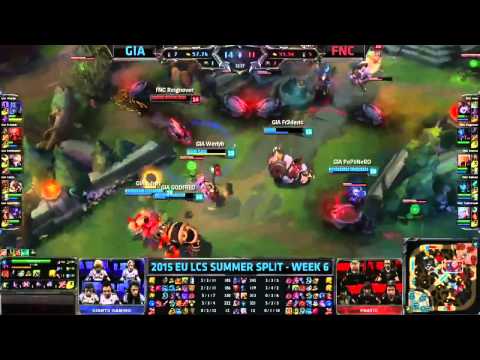 Giants VS Fnatic Highlights    2015 EU LCS Summer W6D1