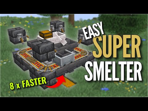Minecraft SUPER SMELTER - Cheap & Easy Tutorial | Java 1.21.10+
