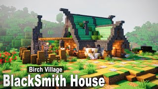 Minecraft: How to build a BLACKSMITH HOUSE | Village Tutorial