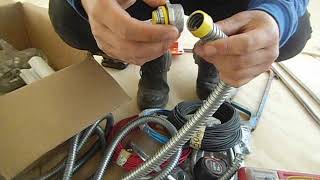 Armado de adaptador tuberia rigida a flexible