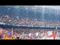 Amazing FC Barcelona anthem live at champions league