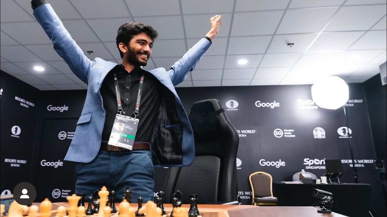 Final moments of Gukesh becoming the Youngest World Champion | #chess #worldchesschampionship