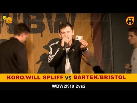 Koro/WillSpliff 🆚 Bartek/Bristol 🎤 WBW 2019 2vs2 (freestyle rap battle)
