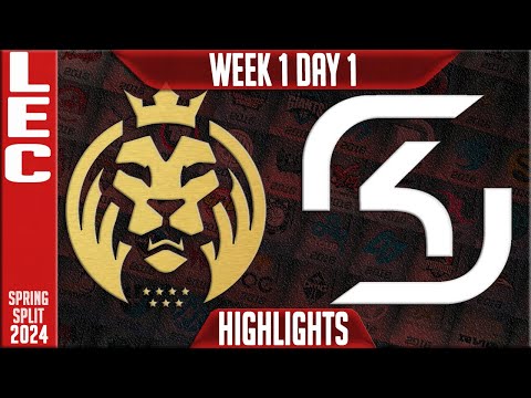MDK vs SK Highlights | LEC Spring 2024 W1D1 | MAD Lions KOI vs SK Gaming