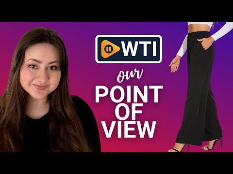 FUNYYZO Women's Wide Leg Pants Black (Thin) - WTI product video review