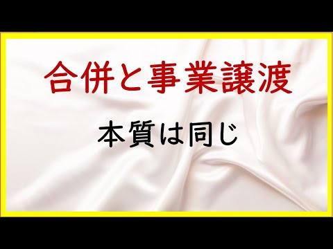 経営学科 48 合併と事業譲渡【日商簿記2級19の準備】