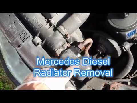Mercedes diesel w126 fix it radiator removal Feb9th2019