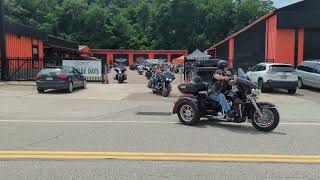 50 Bikes From Warthogs MC leave Three Rivers HD July 15, 2023