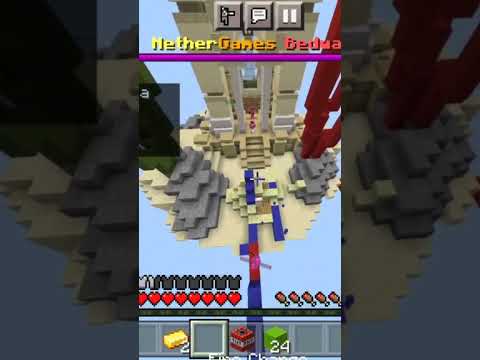 Next Level Bed Destruction In Minecraft Bedwars #shorts