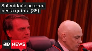 Moraes e Bolsonaro ficam frente a frente na posse da nova presidente do STJ