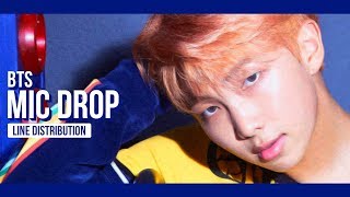 BTS - MIC Drop Line Distribution (Color Coded) | 방탄소년단