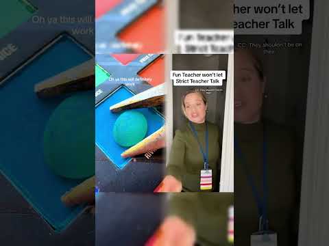 Fun Teacher Won’t Let Strict Teacher Talk