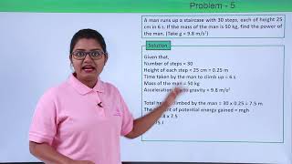 Class 9th – Work and Energy Problem-5 | Work and Energy | Tutorials Point