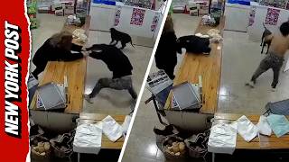 Hilarious Botched Robbery Ends With Thief Losing Her Top