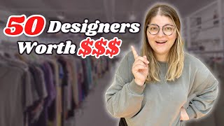 The 50 BEST DESIGNER BRANDS to Thrift & Resell Online in 2023!
