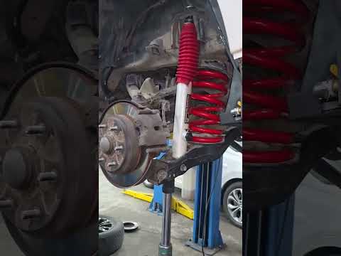 Mitsubishi install new rear shock and spring #automotive #diy #garage #shorts