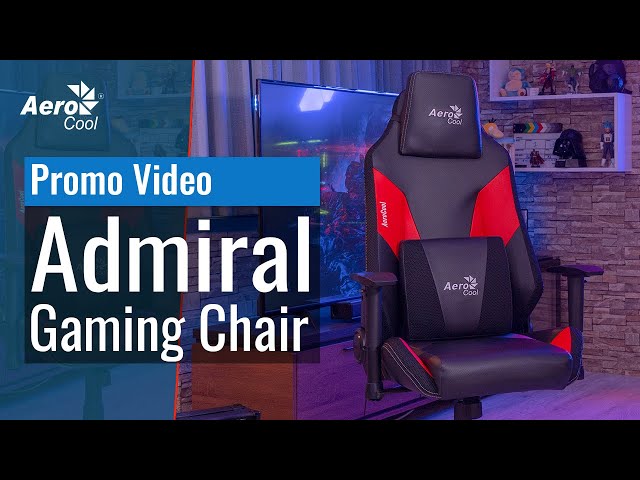 Sedia da gaming Aerocool Admiral Nera/Blu video