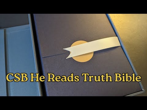 CSB He Reads Truth Bibelrezension – Holman Handcrafted Collection, Sattelbraunes Premium-Kalbsleder