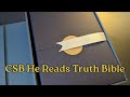 CSB He Reads Truth Bible REVIEW Holman Handcrafted Collection Saddle Brown Premium Calfskin