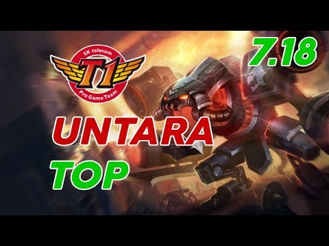 SKT T1 untara Cho'Gath Top Patch 7.18 Pro Replay