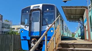 【徳島エリア新型車両】JR四国初のハイブリッド車両「3600系」　牟岐線普通 阿南行き　阿波富田駅発車