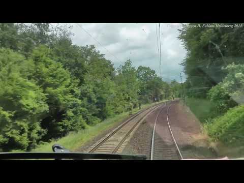 Führerstandsfahrt  BR 103  Heidelberg - Stuttgart  (Teil 2: Bruchsal - Mühlacker)