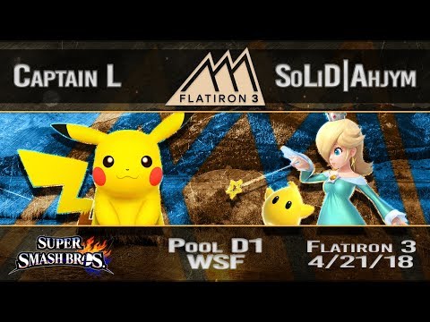 Flatiron 3 - Captain L (Pikachu) Vs. SoLiD|Ahjym (Rosalina) - Pool D1 Winners Semifinals