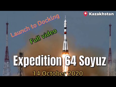 Expedition 64 Soyuz launch to Docking || 14 October 2020 || NASA