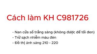 Cách làm job của KH C981726