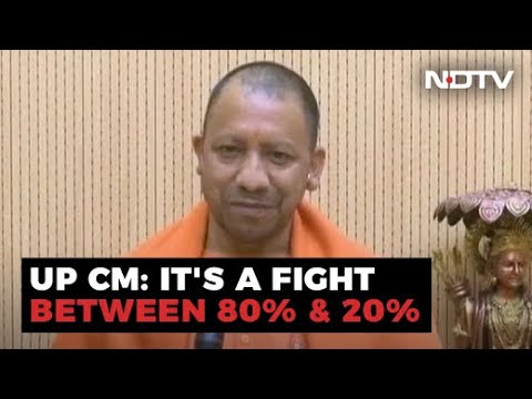 Yogi Adityanath's "80 vs 20 Fight Now" Remark Month Ahead Of UP Polls
