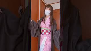 Nezuko transform  !! #shorts   #cosplay   #anime   #demonslayer   #nezuko