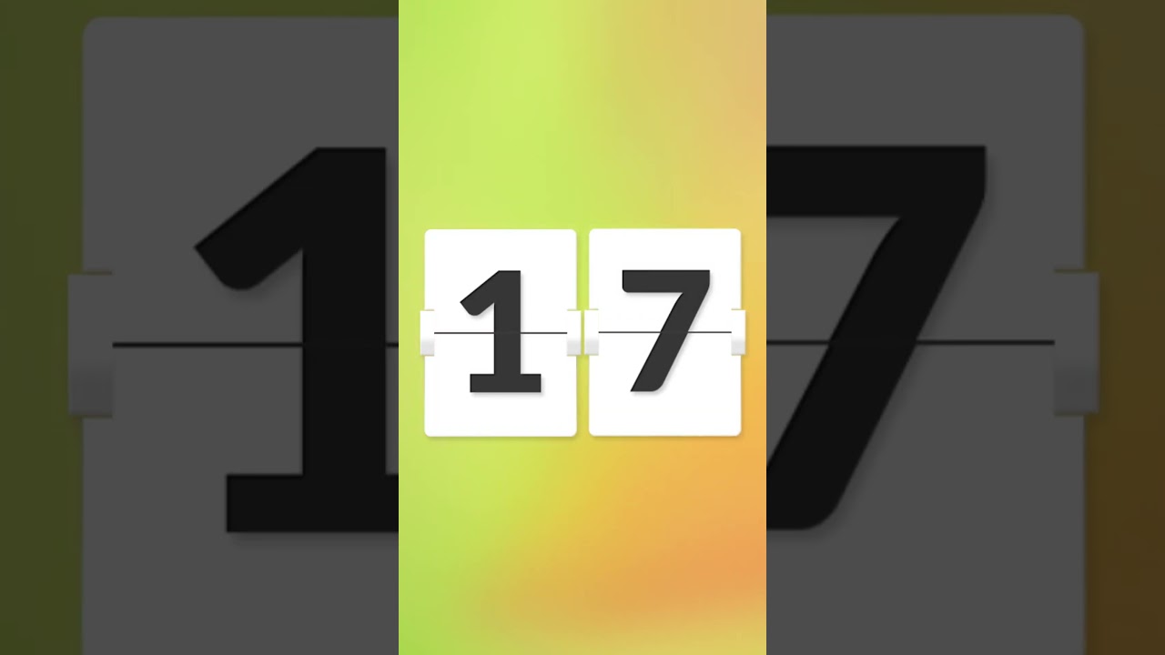 30 Sec Flip Clock Countdown Timer #shorts