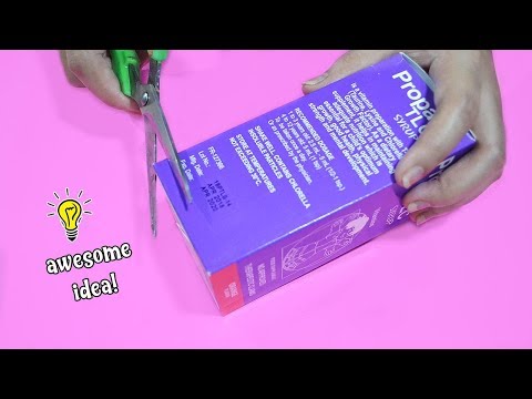 How to make cute organizer with vitamin box| How to recycle vitamin box Video